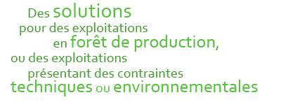 Forêt d'exploitation et contraintes techniques environnementales